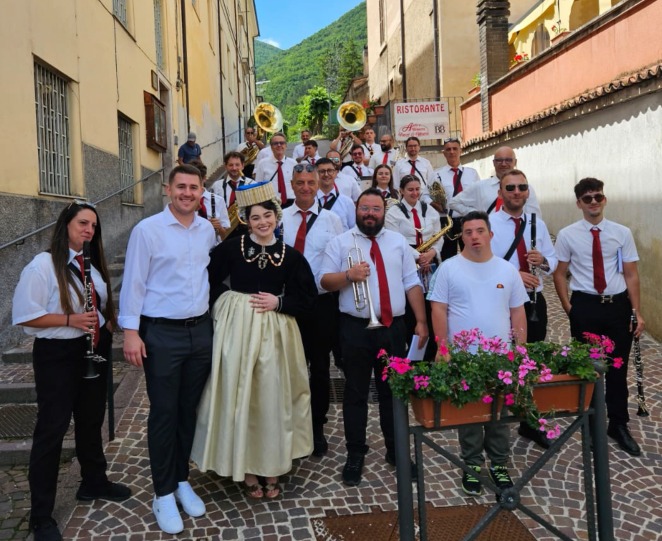 la banda musicale di chieti in una foto a scanno